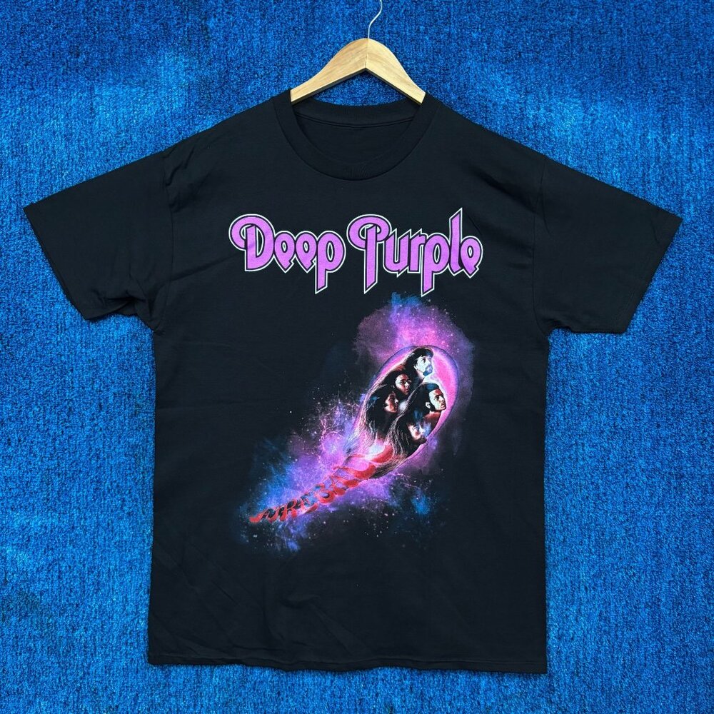 Deep Purple Self Titled Album Rock Band Graphic T-Shirt Size Large